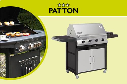 Barbecue Buffet 4-burner, Patton barbecue, BBQ, outdoorkitchen, buitenkeuken