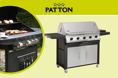 Barbecue Buffet 4-burner, Patton barbecue, BBQ, outdoorkitchen, buitenkeuken